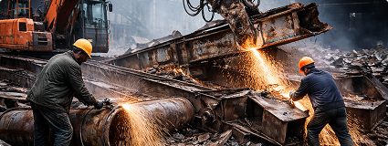 Демонтаж оборудования  или крупногабаритных металлоконструкций